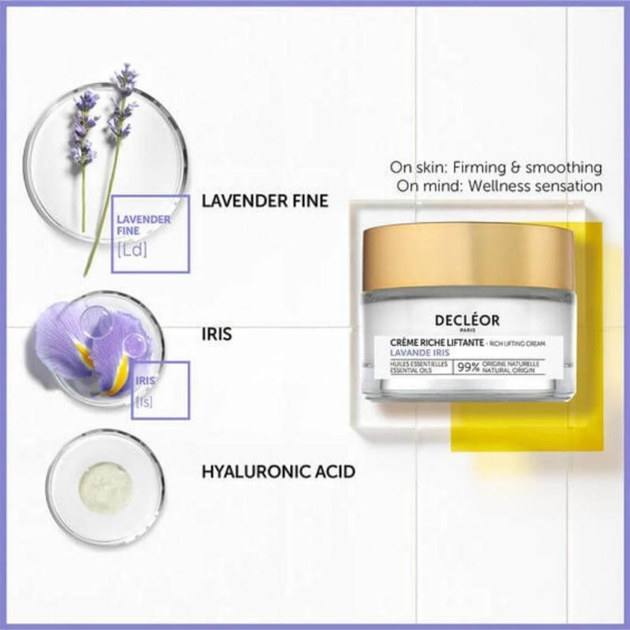 DECLÉOR Decleor Rich Lifting Cream Lavender Iris 50ml 5 DECLÉOR Decleor Rich Lifting Cream Lavender Iris 50ml – Image 5