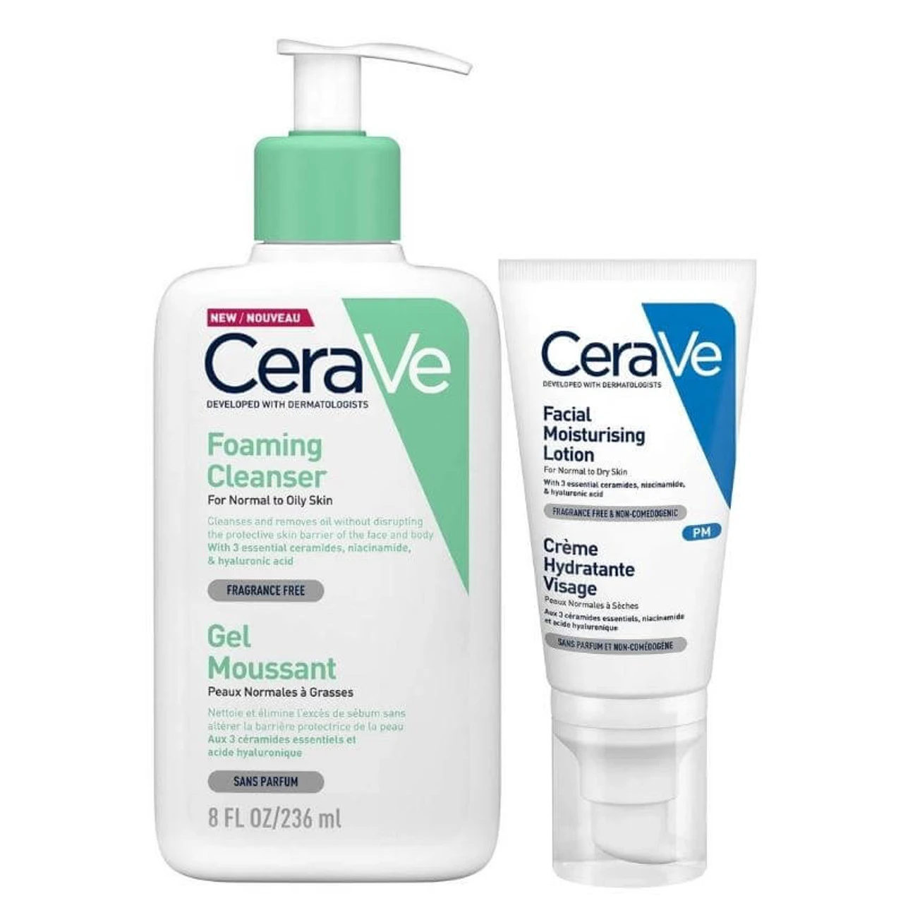 CeraVe Cleanse The Day Away Duo 1 CeraVe Cleanse The Day Away Duo