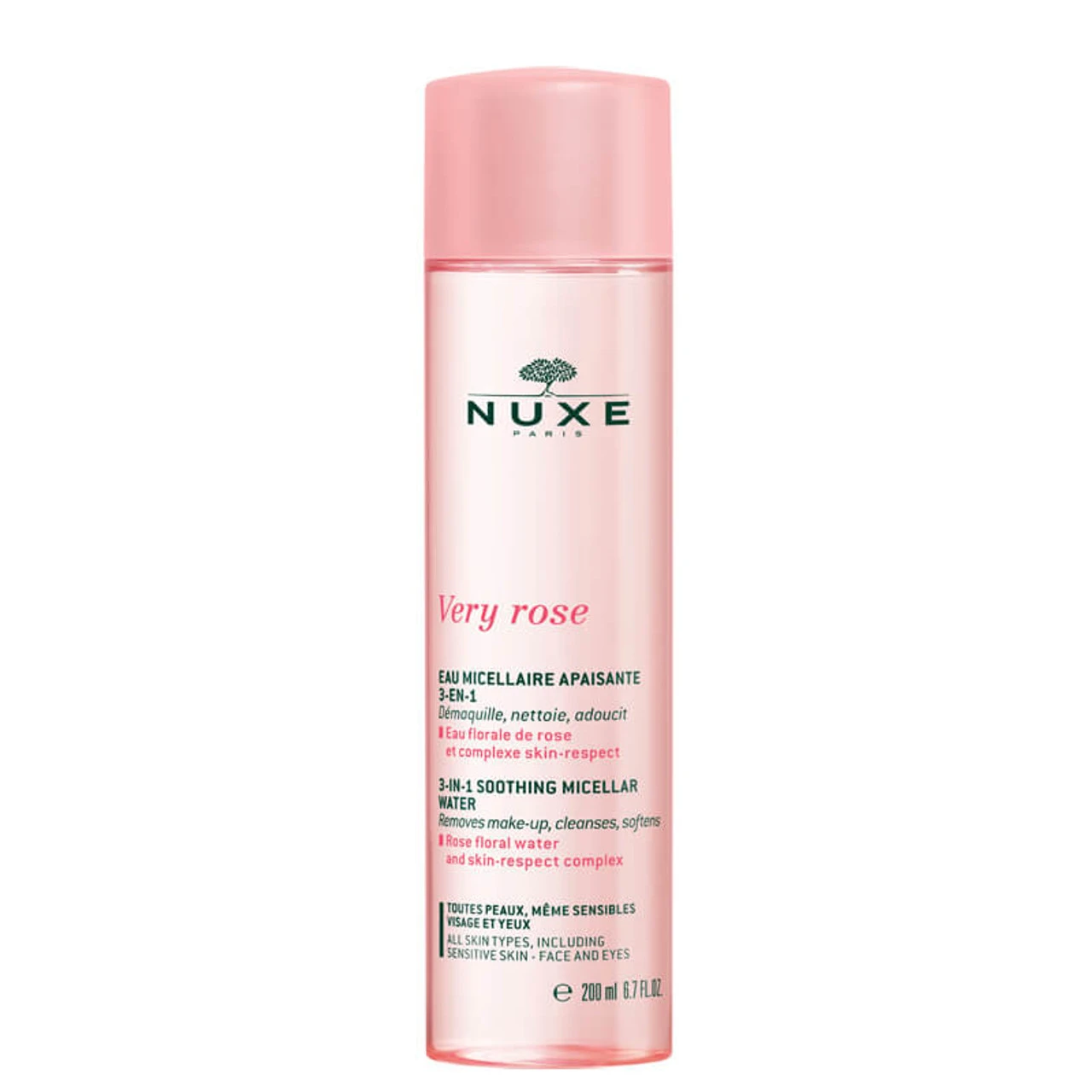 NUXE Very Rose Micellar Water Soothing Skin 200ml 1 NUXE Very Rose Micellar Water Soothing Skin 200ml